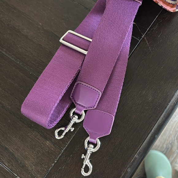 NWT Marc Jacobs Striped The Tote Bag - Purple and Orange - Picture 6 of 11